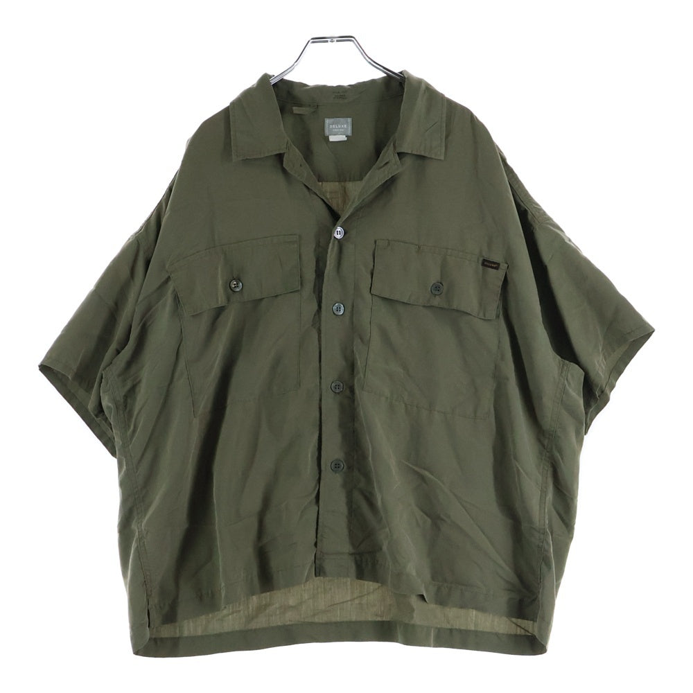 DELUXE(デラックス) FREEDOM フリーダム レーヨン オーバーシャツ カーキ 21SD1299