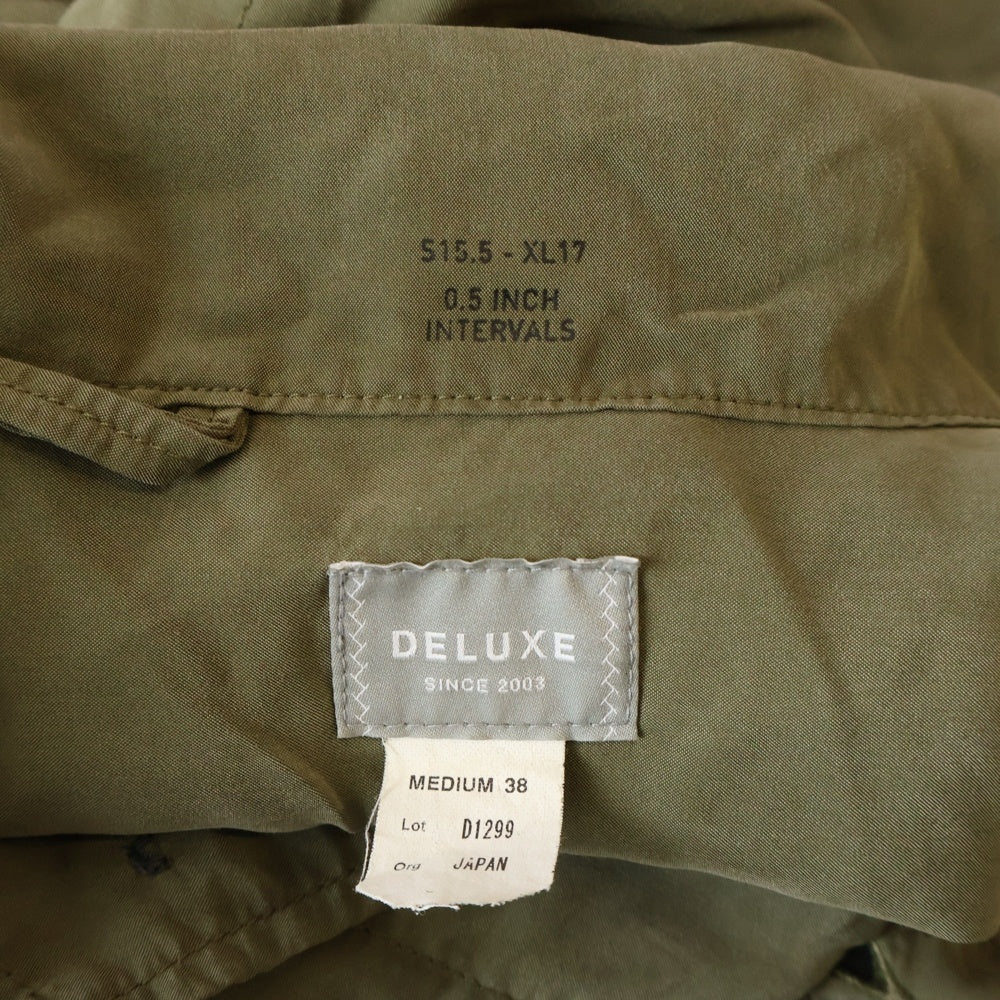 DELUXE(デラックス) FREEDOM フリーダム レーヨン オーバーシャツ カーキ 21SD1299