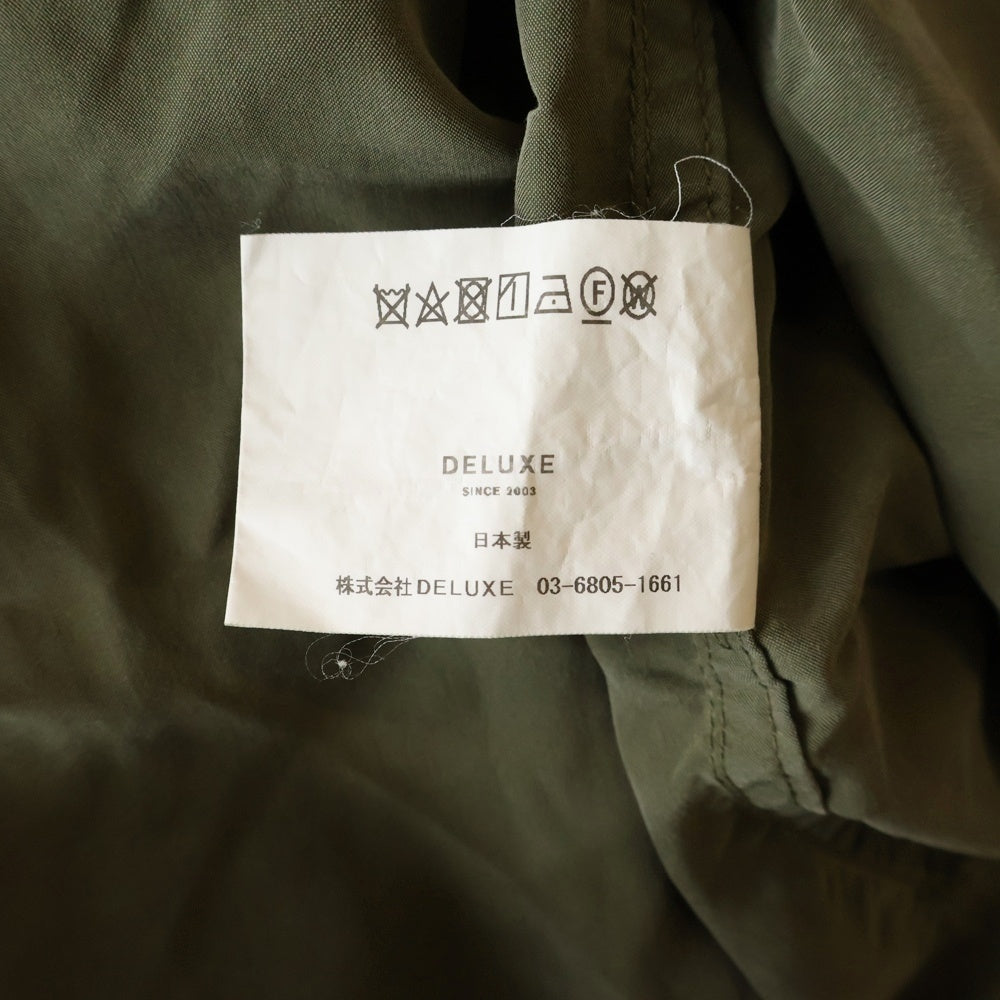 DELUXE(デラックス) FREEDOM フリーダム レーヨン オーバーシャツ カーキ 21SD1299