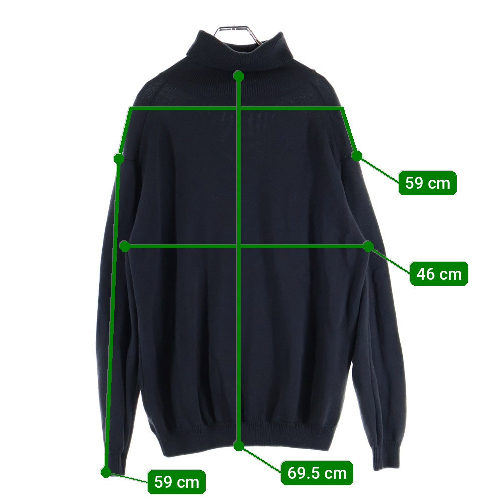 H BEAUTY&YOUTH(エイチ ビューティーアンドユース) ウール タートルネック リブニット セーター グレー