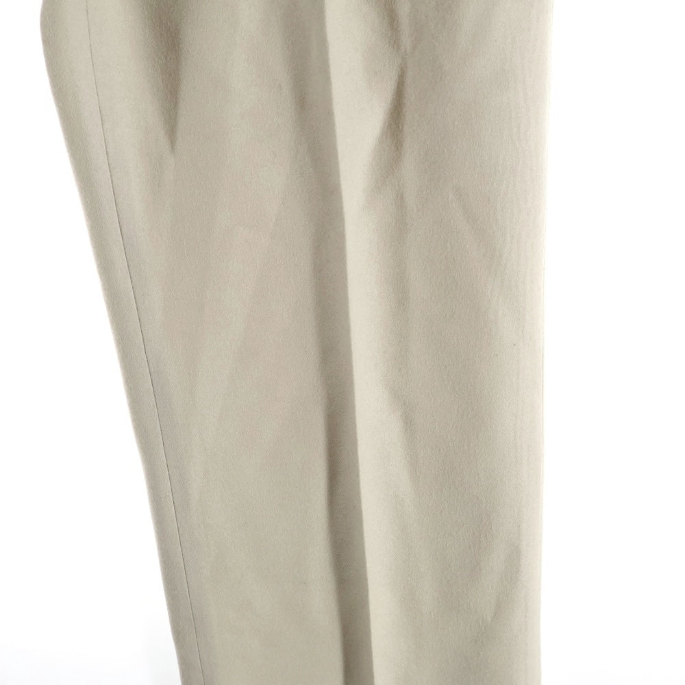 UNITED ARROWS(ユナイテッドアローズ) ウール センタープレス スラックスパンツ アイボリー