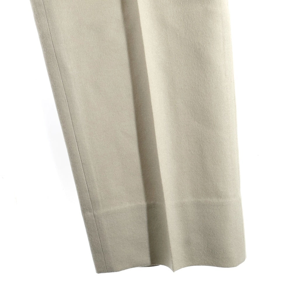 UNITED ARROWS(ユナイテッドアローズ) ウール センタープレス スラックスパンツ アイボリー