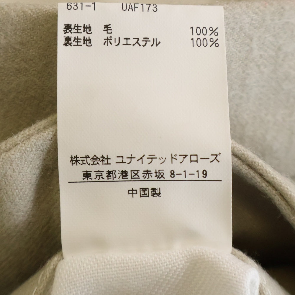 UNITED ARROWS(ユナイテッドアローズ) ウール センタープレス スラックスパンツ アイボリー