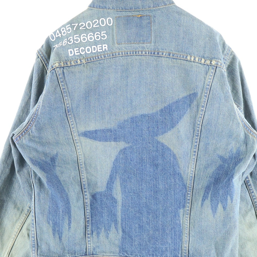 Levi's(リーバイス) ×FUTURA LABORATORIES フューチュラ ラボラトリーズ リメイク エンブロイダリーデザイン バックプリント マルチポケット デニムジャケット インディゴ 70505-02