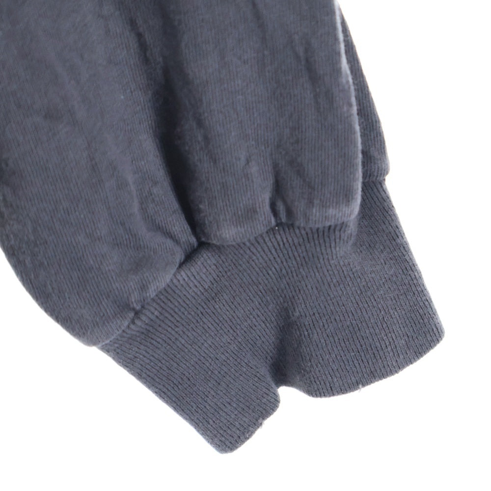 SAINT MICHAEL(セントマイケル) 25SS LS TEE SAINT ロゴプリント ヴィンテージ加工 Tシャツ 長袖カットソー ブラック SM-HR8-0000-032