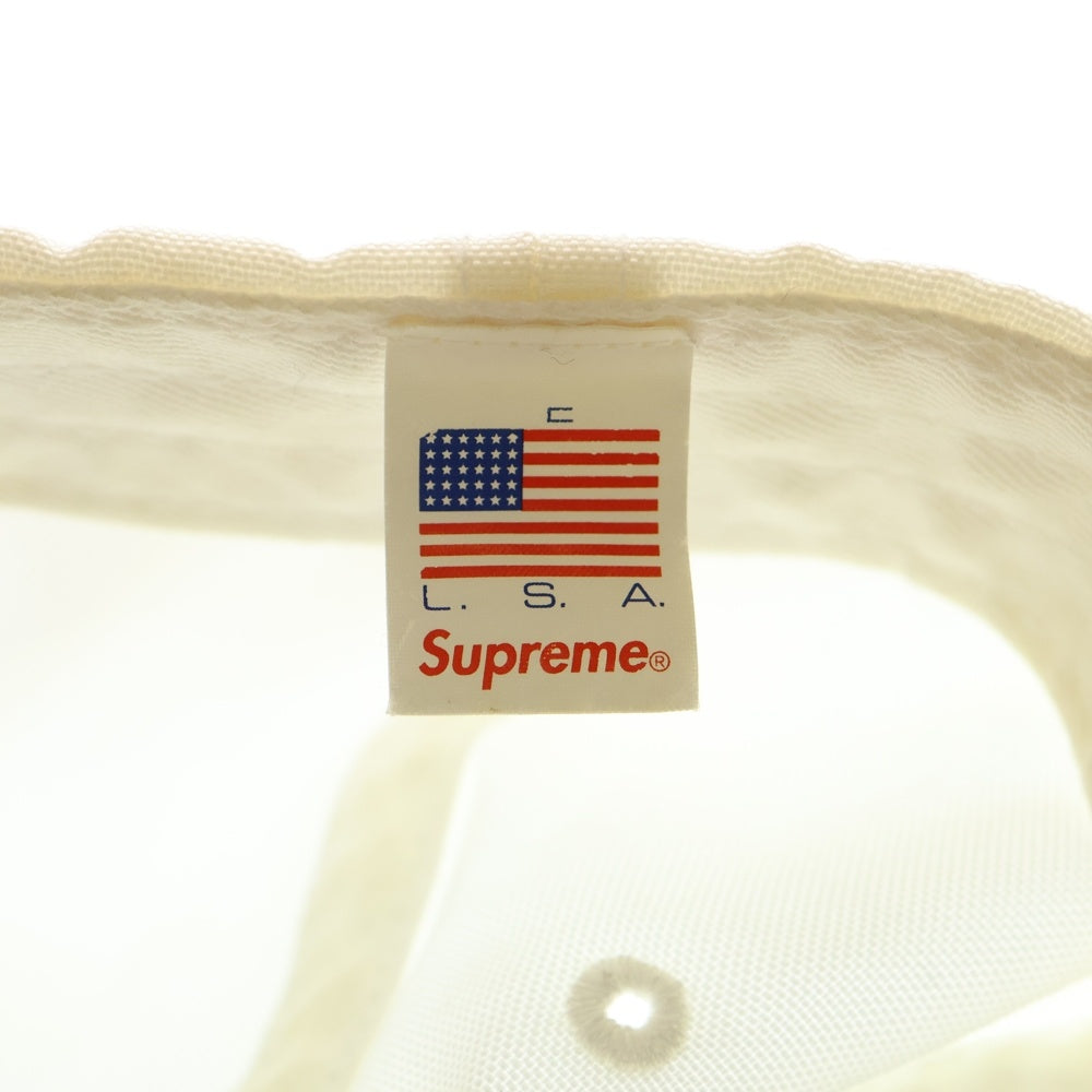 SUPREME(シュプリーム) Cordura Small Box Logo 6 Panel コーデュラ スモールボックスロゴ 6パネル キャップ 帽子 ホワイト