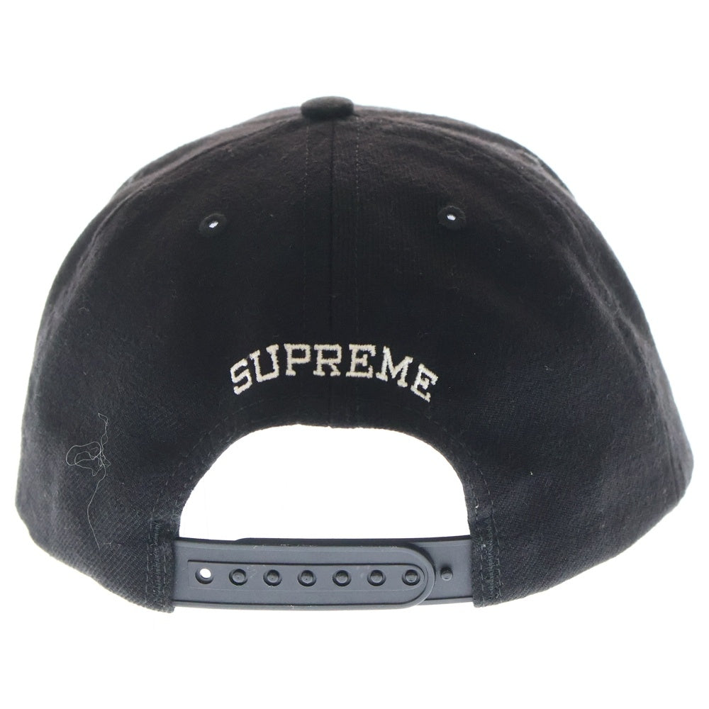 SUPREME(シュプリーム) 18AW Global 6 Panel Cap グローバル ロゴエンブロイダリー キャップ 帽子 ブラック