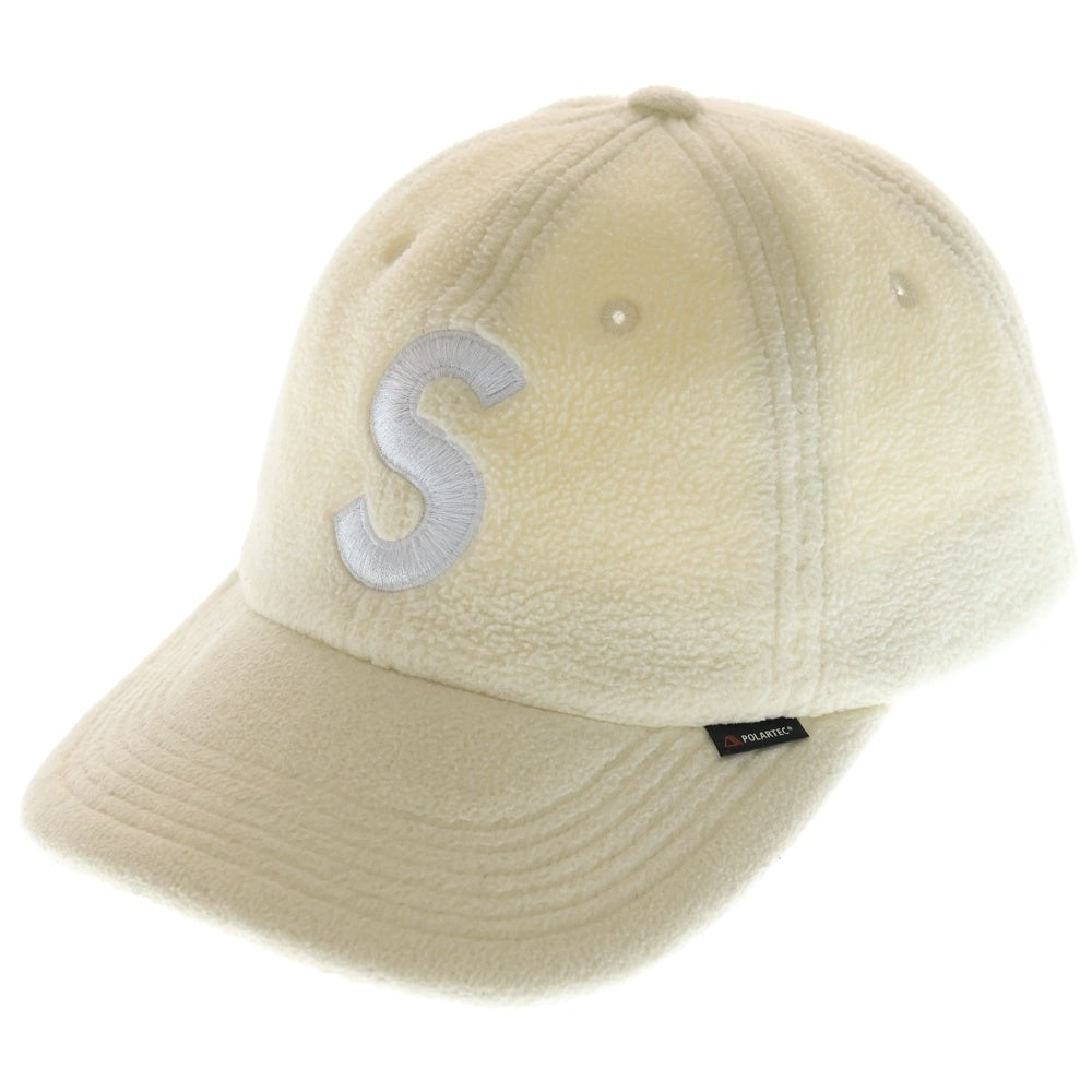 SUPREME(シュプリーム) 18AW Polartec Logo 6 Panel Cap ポーラテック フリース エスロゴ キャップ 帽子 アイボリー