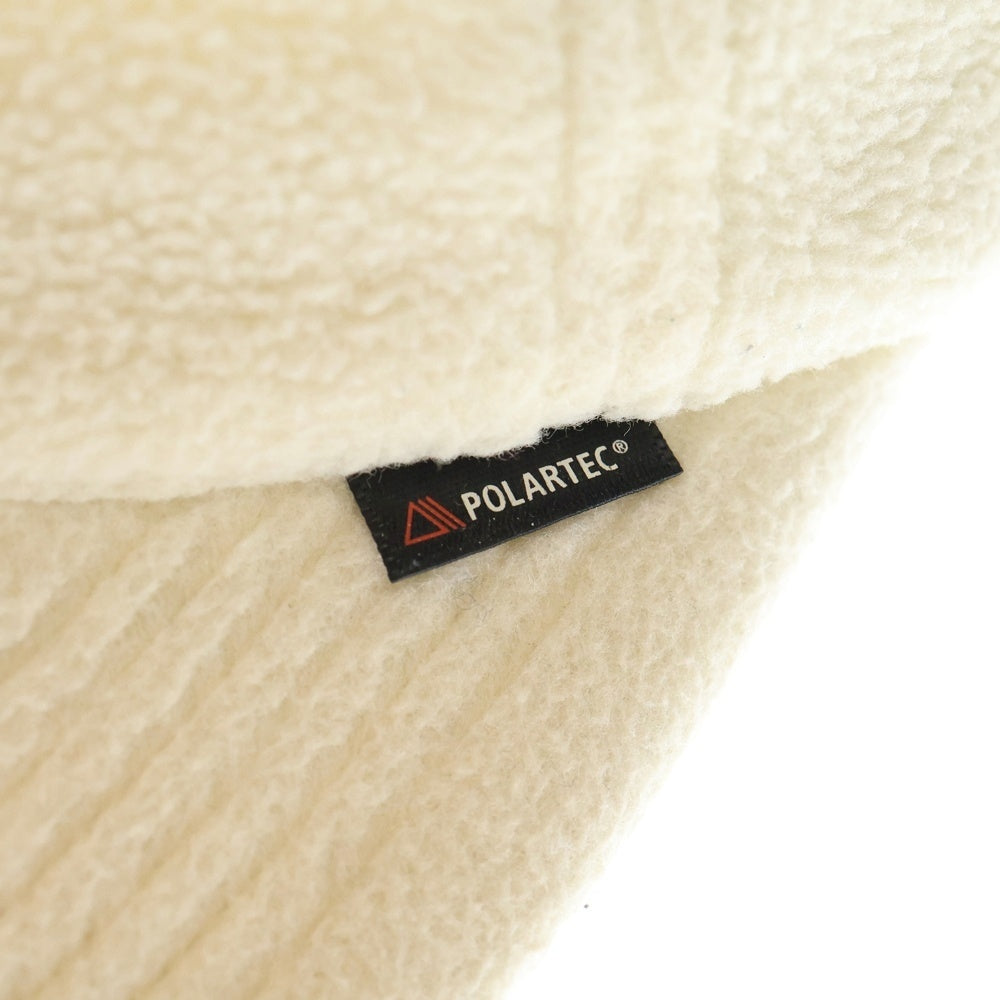 SUPREME(シュプリーム) 18AW Polartec Logo 6 Panel Cap ポーラテック フリース エスロゴ キャップ 帽子 アイボリー