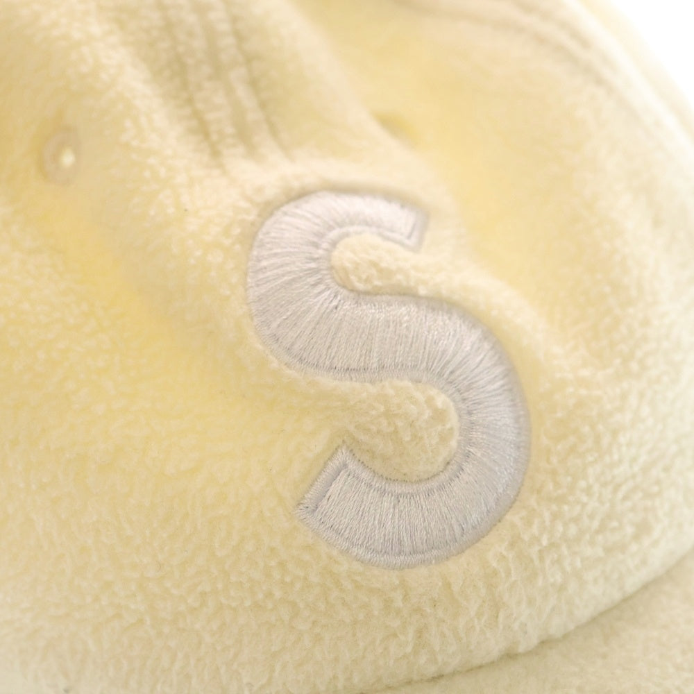 SUPREME(シュプリーム) 18AW Polartec Logo 6 Panel Cap ポーラテック フリース エスロゴ キャップ 帽子 アイボリー