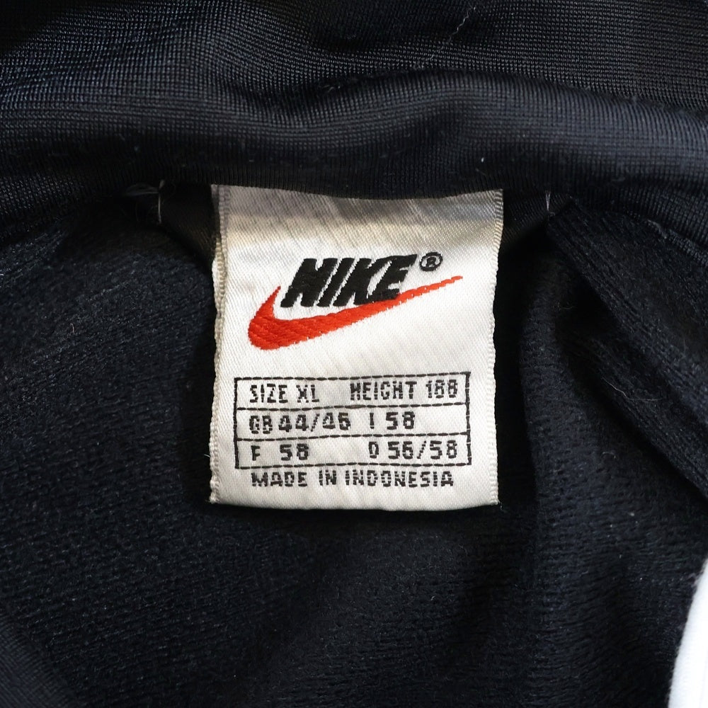 NIKE(ナイキ) 90S VINTAGE TRACK JACKET ヴィンテージ 白タグ アームゴツナイキロゴ ジップアップトラックジャケット ブラック/ホワイト