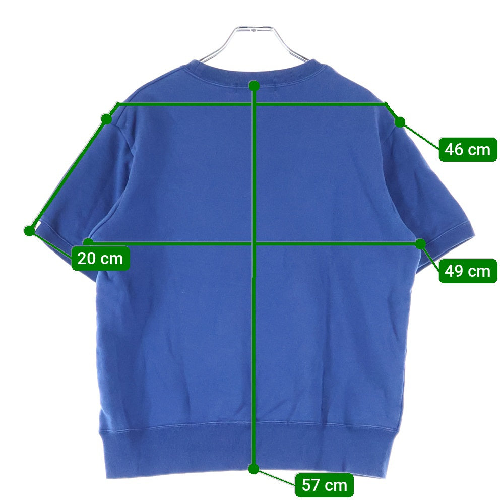 A BATHING APE(アベイシングエイプ) フロントロゴデザイン ベイビーマイロ クルーネック カットソー 半袖Tシャツ ブルー