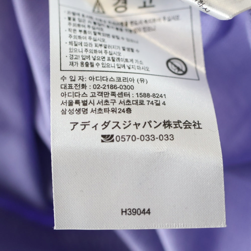 A BATHING APE(アベイシングエイプ) 胸ロゴデザイン サイドライン クルーネック 半袖ワンピース ドレス レディース パープル H39044