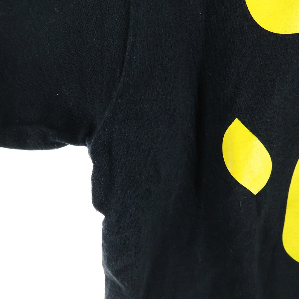 A BATHING APE(アベイシングエイプ) 両面シリコンロゴプリントデザイン クルーネック カットソー 半袖Tシャツ ブラック