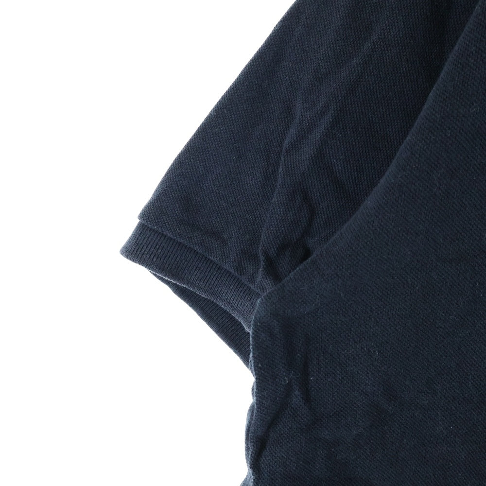 A BATHING APE(アベイシングエイプ) 胸ロゴデザイン カットソー 半袖 ポロシャツ ブラック