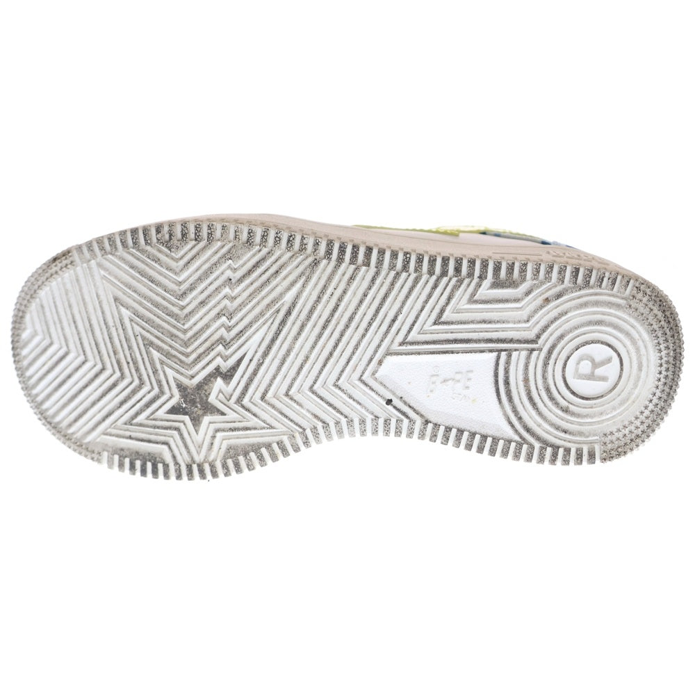 A BATHING APE(アベイシングエイプ) BAPE STAR ABC CAMO ベイプスター エービーシーカモ柄 ローカットスニーカー レディース ブルー/ホワイト US6/24cm