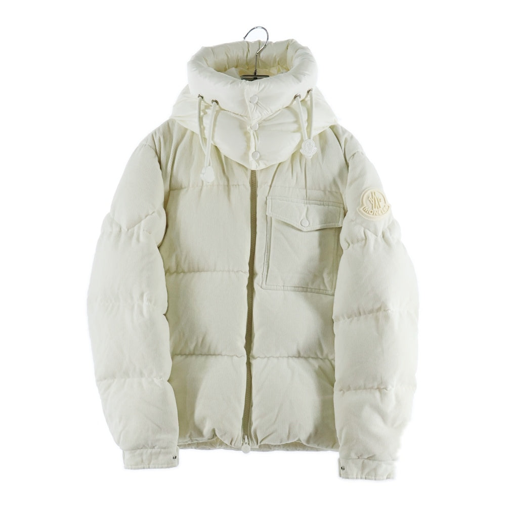 MONCLER(モンクレール) 20AW VIGNEMALE GIUBBOTTO ヴィニュマール ジュッボット マルチポケット フーデッド ジップアップ コーデュロイ ダウンジャケット ホワイト F20911B58000