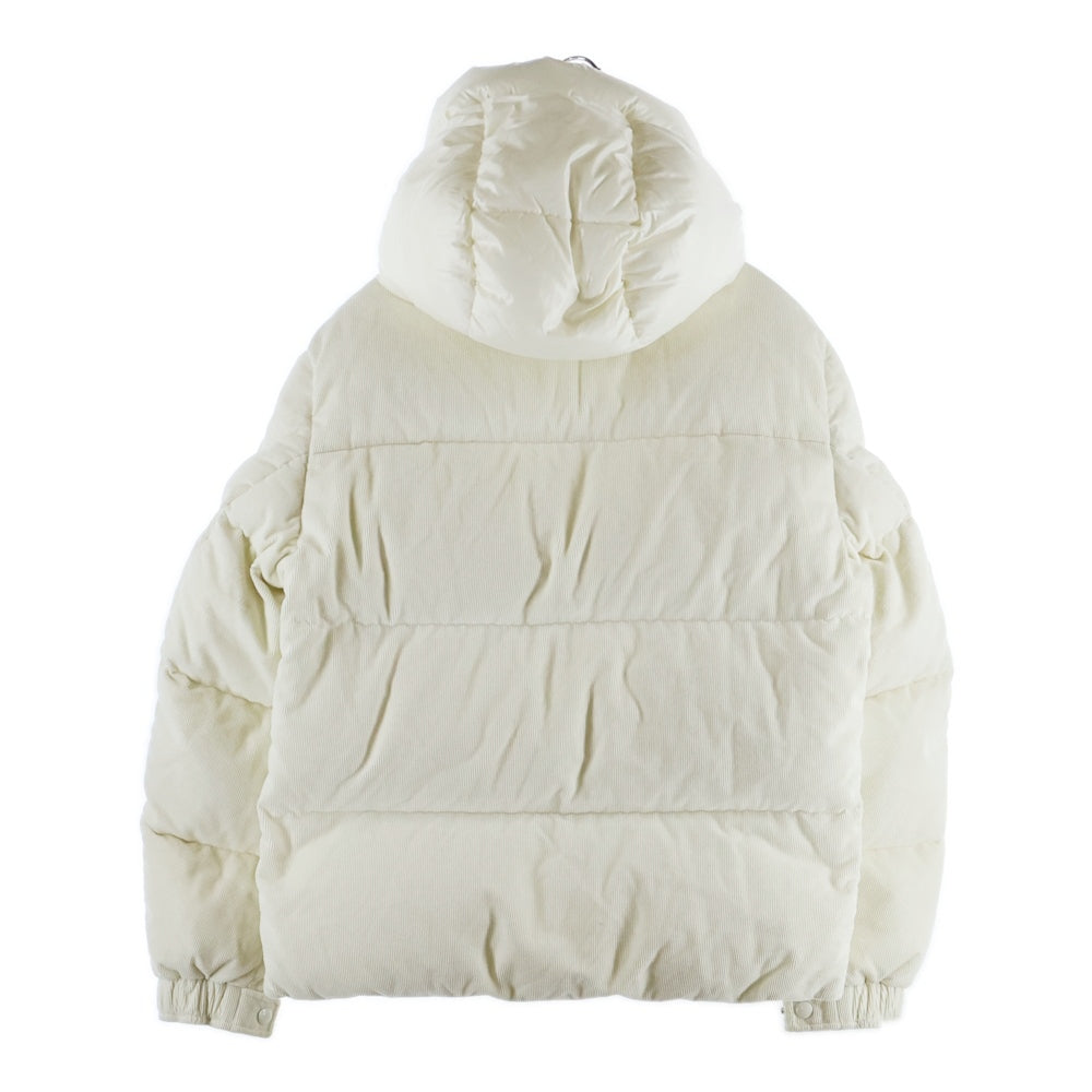 MONCLER(モンクレール) 20AW VIGNEMALE GIUBBOTTO ヴィニュマール ジュッボット マルチポケット フーデッド ジップアップ コーデュロイ ダウンジャケット ホワイト F20911B58000