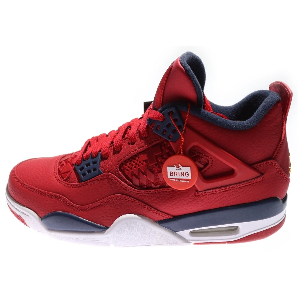 NIKE(ナイキ) AIR JORDAN 4 RETRO SE FIBA エアジョーダン4 レトロ SE フィバ ハイカットスニーカー レッド US9/27cm CL1184-617