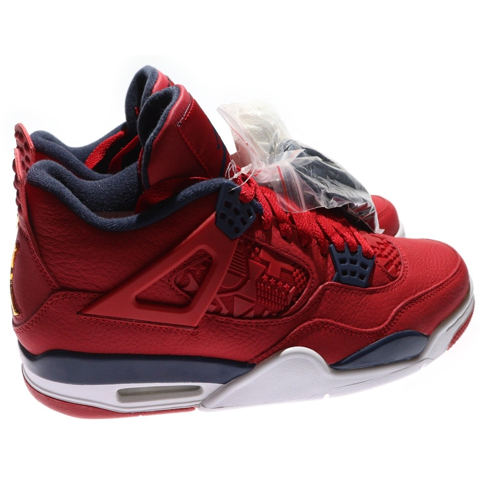 NIKE(ナイキ) AIR JORDAN 4 RETRO SE FIBA エアジョーダン4 レトロ SE フィバ ハイカットスニーカー レッド US9/27cm CL1184-617