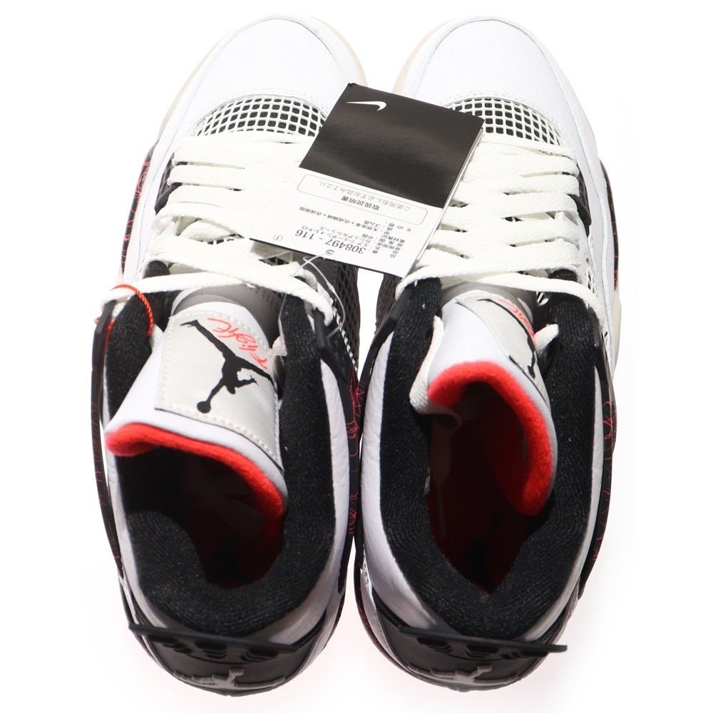 NIKE(ナイキ) AIR JORDAN 4 RETRO FLIGHT NOSTALGIA エアジョーダン4 レトロ フライト ノスタルジー ハイカットスニーカー ホワイト US9/27cm 308497-116