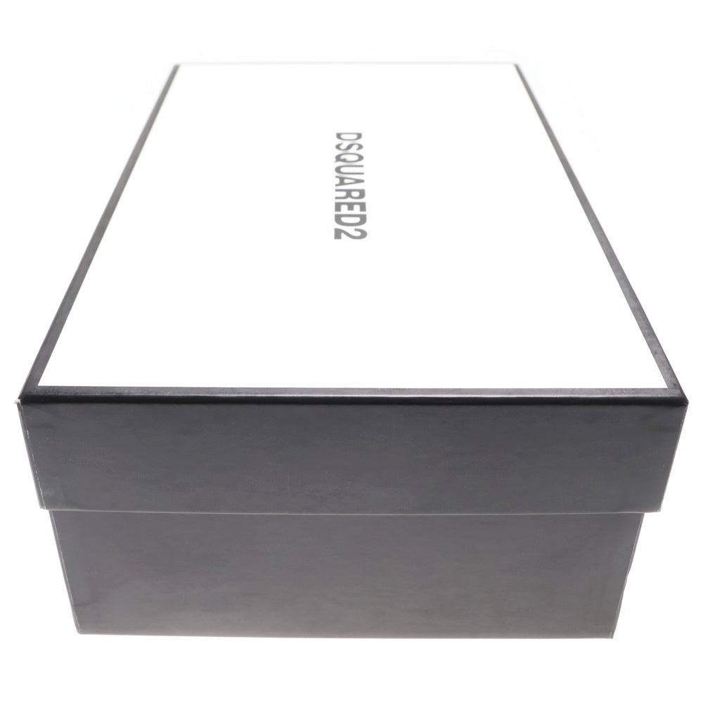 DSQUARED2(ディースクエアード) レースアップ メタリック ローカットスニーカー シルバー