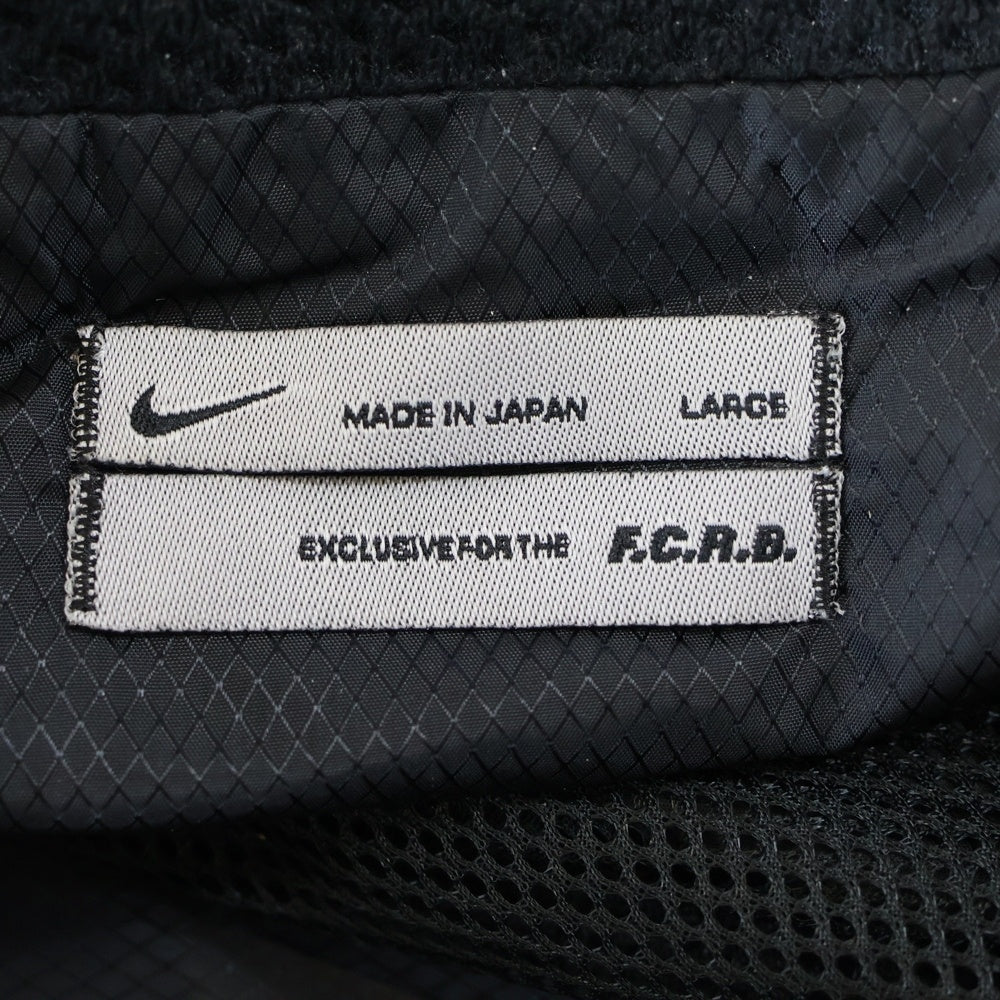 NIKE(ナイキ) ×F.C.R.B. エフシーアールビー 胸ロゴデザイン マルチポケット フーデッド ジップアップ ナイロンジャケット ブラック F0 MAS