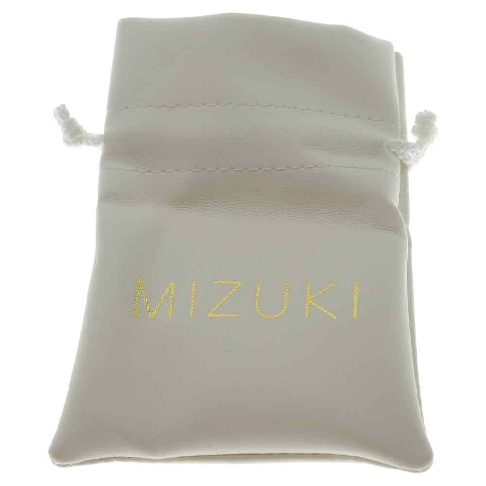 MIZUKI(ミズキ) 14KYG バナナフープ カットビーズ ピアス イエローゴールド レディース