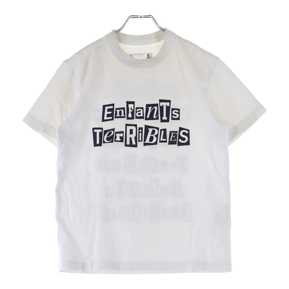 Sacai(サカイ) 21AW × Jean Paul GAULTIER Enfants Terribles Print T-Shirt アンファン テリブル プリント 半袖カットソー Tシャツ ホワイト 21‐0249S
