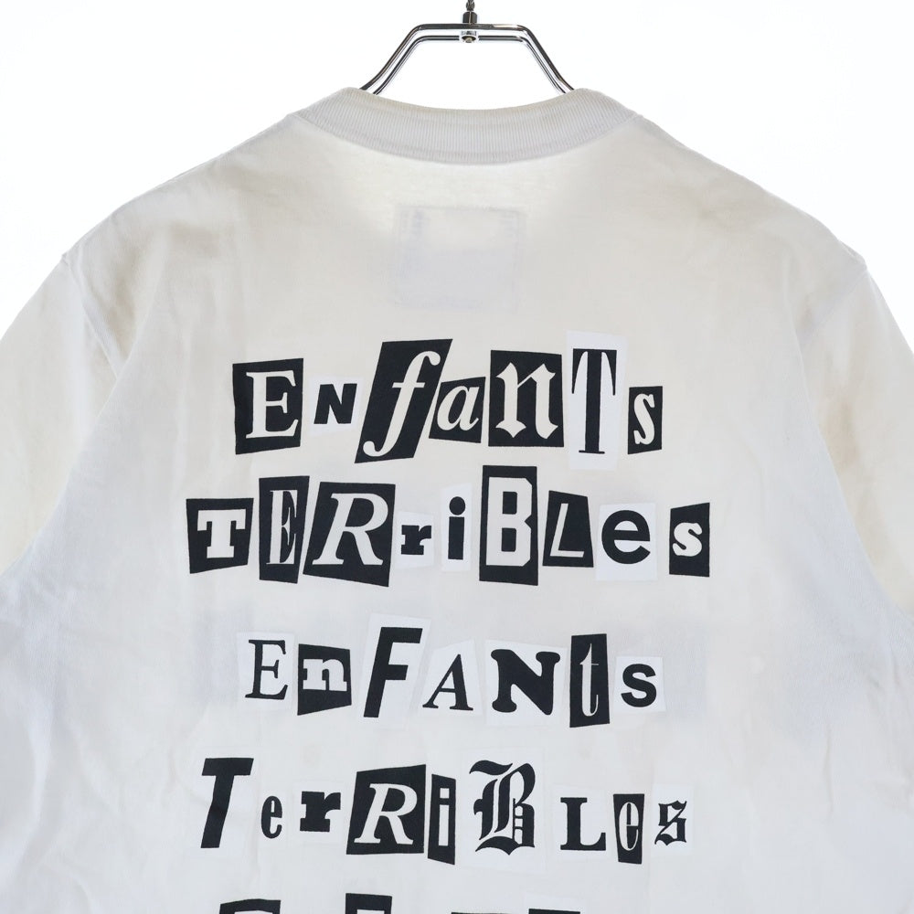 Sacai(サカイ) 21AW × Jean Paul GAULTIER Enfants Terribles Print T-Shirt アンファン テリブル プリント 半袖カットソー Tシャツ ホワイト 21‐0249S