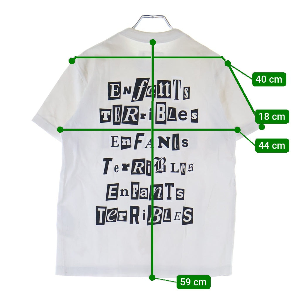 Sacai(サカイ) 21AW × Jean Paul GAULTIER Enfants Terribles Print T-Shirt アンファン テリブル プリント 半袖カットソー Tシャツ ホワイト 21‐0249S