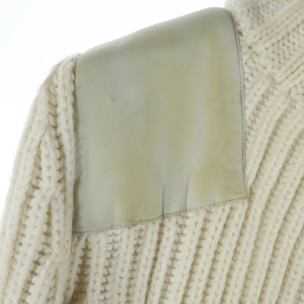 Sacai(サカイ) シフォンミックス ニット ワンピース ホワイト レディース 24-07501