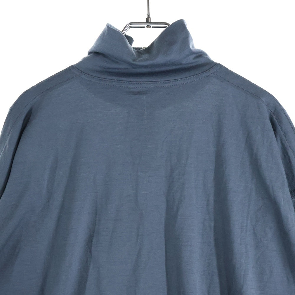 AURALEE(オーラリー) 21AW WASHABLE LIGHT WOOL JERSEY HALF ZIP ウールハーフジップジャージ セーター ブルー A21AP01UT