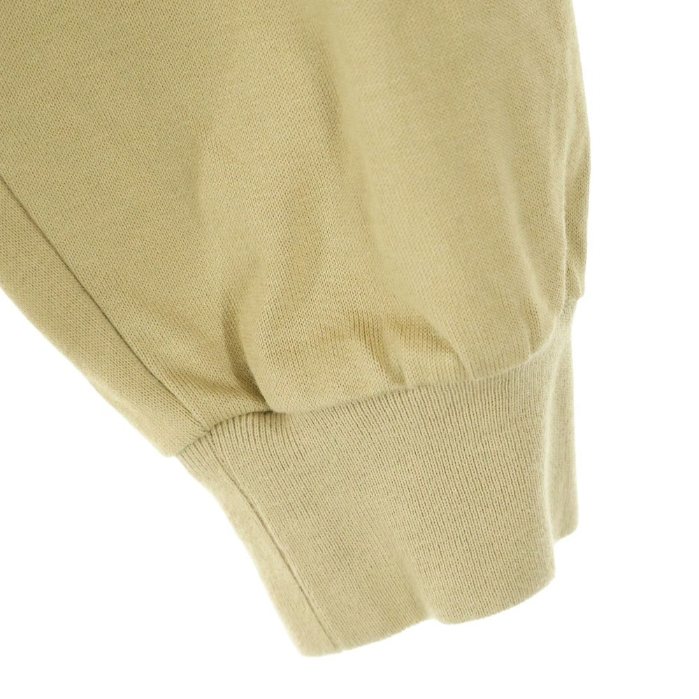 AURALEE(オーラリー) 21AW LUSTER PLAITING HI NECK L/S TEE ラスタープレーティング ハイネック長袖カットソー ベージュ A21AP02GT