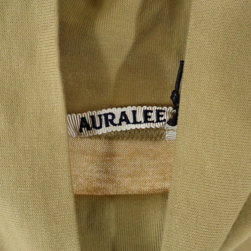AURALEE(オーラリー) 21AW LUSTER PLAITING HI NECK L/S TEE ラスタープレーティング ハイネック長袖カットソー ベージュ A21AP02GT