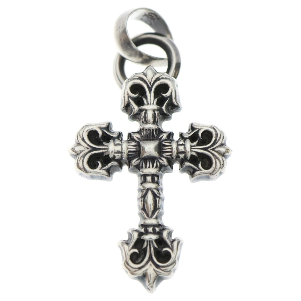 CHROME HEARTS(クロムハーツ) FILIG CROSS-XSM W BALE フィリグリークロスXSベイル wベイル ネックレストップ シルバー BCA262