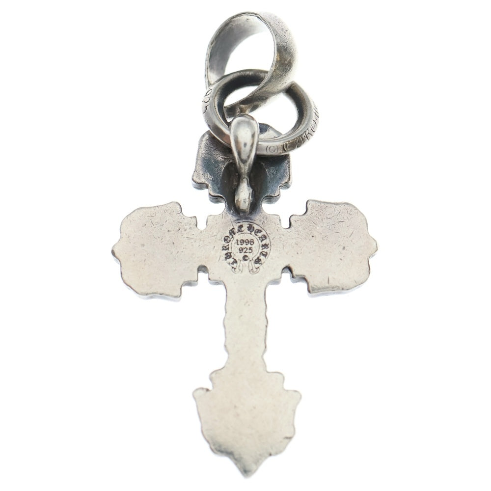 CHROME HEARTS(クロムハーツ) FILIG CROSS-XSM W BALE フィリグリークロスXSベイル wベイル ネックレストップ シルバー BCA262
