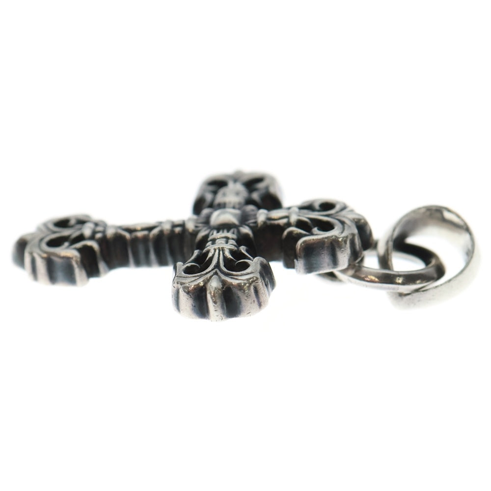 CHROME HEARTS(クロムハーツ) FILIG CROSS-XSM W BALE フィリグリークロスXSベイル wベイル ネックレストップ シルバー BCA262