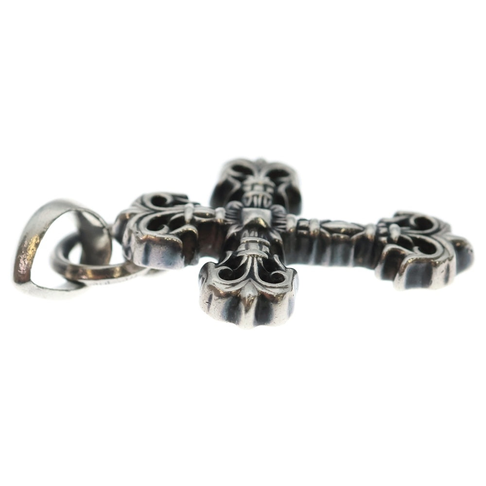 CHROME HEARTS(クロムハーツ) FILIG CROSS-XSM W BALE フィリグリークロスXSベイル wベイル ネックレストップ シルバー BCA262