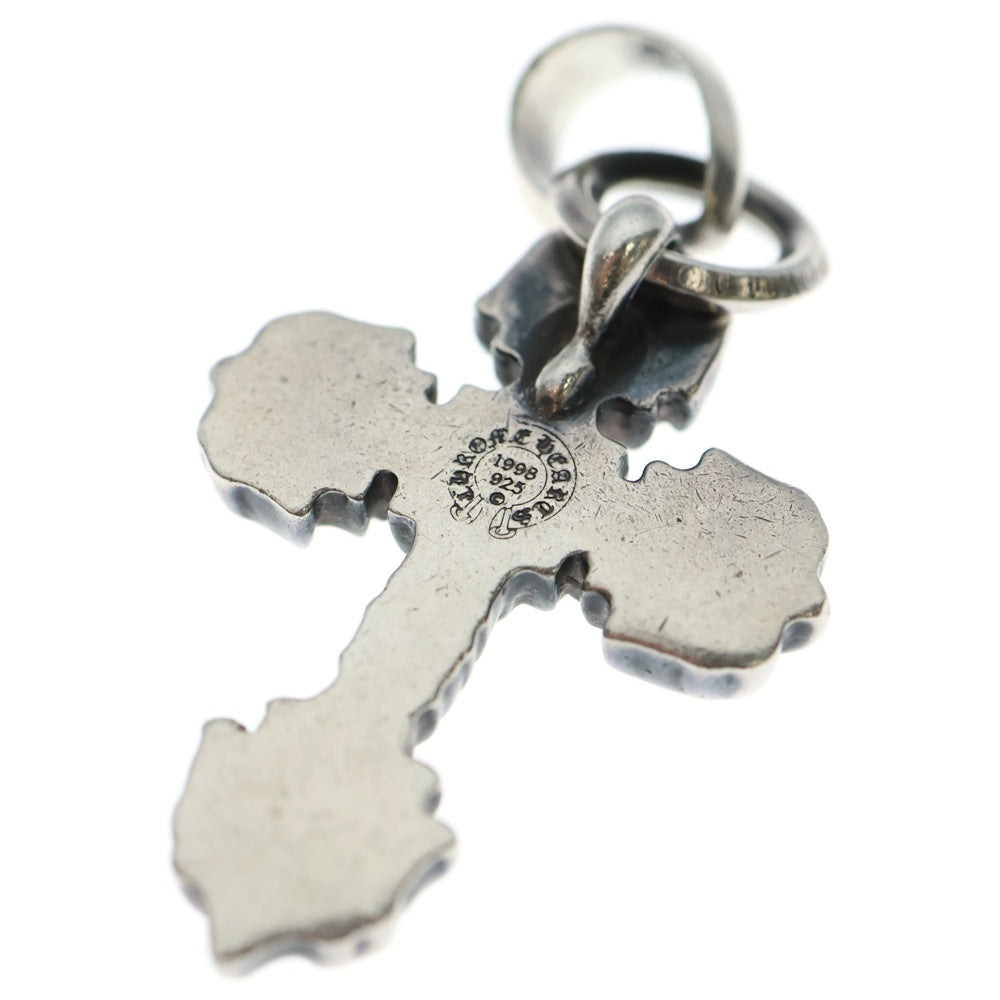 CHROME HEARTS(クロムハーツ) FILIG CROSS-XSM W BALE フィリグリークロスXSベイル wベイル ネックレストップ シルバー BCA262