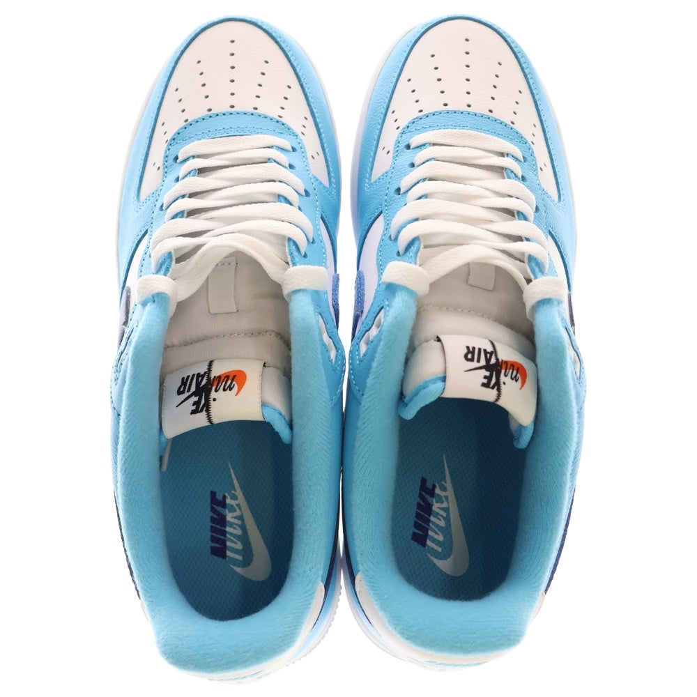 NIKE(ナイキ) AIR FORCE 1 07 LV8 LIGHT PHOTO BLUE エア フォース 1 ライトフォト ローカット スニーカー ホワイト/ブルー US9.5/27.5cm DZ2522-100