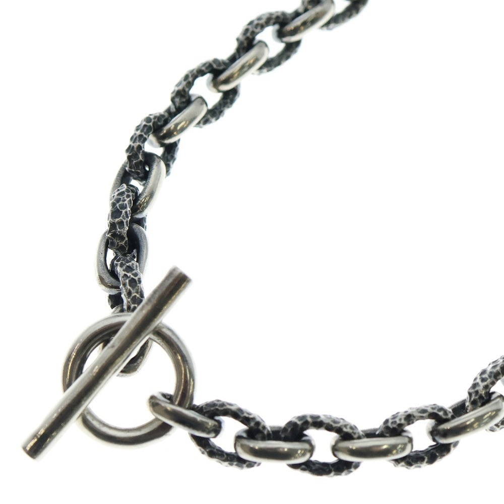 Gaboratory/Gabor(ガボラトリー/ガボール) HALF SMALL OVAL& CHISELED SMALL OVAL CHAIN ハーフスモール オーバル チズルド スモール オーバル チェーンネックレス シルバー