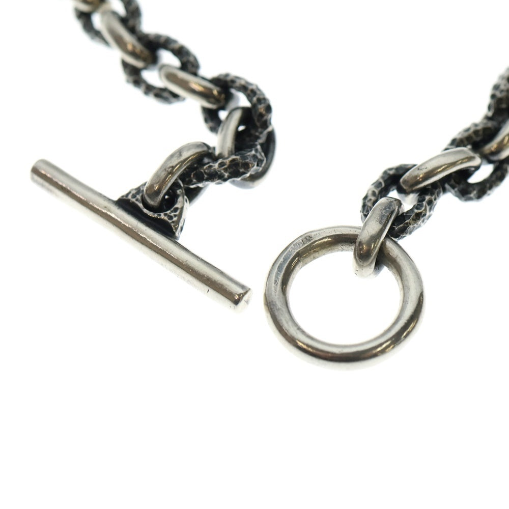 Gaboratory/Gabor(ガボラトリー/ガボール) HALF SMALL OVAL& CHISELED SMALL OVAL CHAIN ハーフスモール オーバル チズルド スモール オーバル チェーンネックレス シルバー