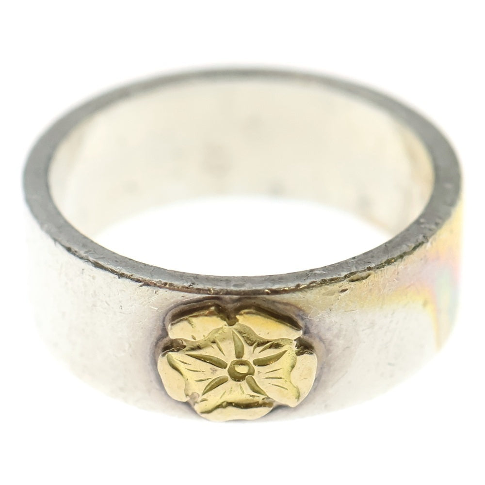 goro's(ゴローズ) ローズ平打ちリング シルバー/ゴールド