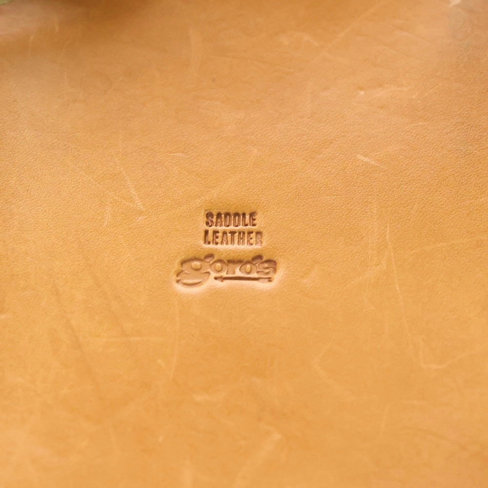 goro's(ゴローズ) 金縄ターコイズ付きフラワーコンチョカスタム サドルレザー ウエストバッグ ブラウン