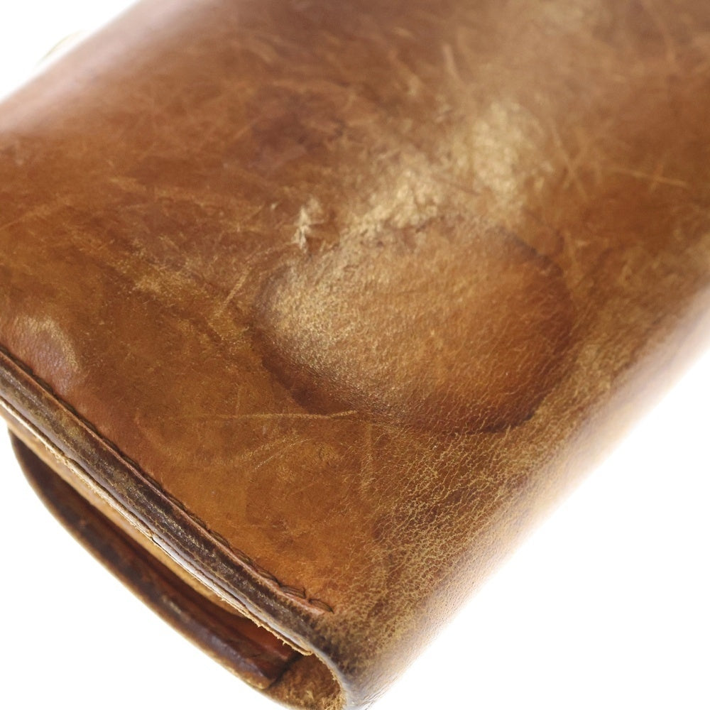 goro's(ゴローズ) K18付きフラワーコンチョ 三つ折り長財布 レザーウォレット ブラウン