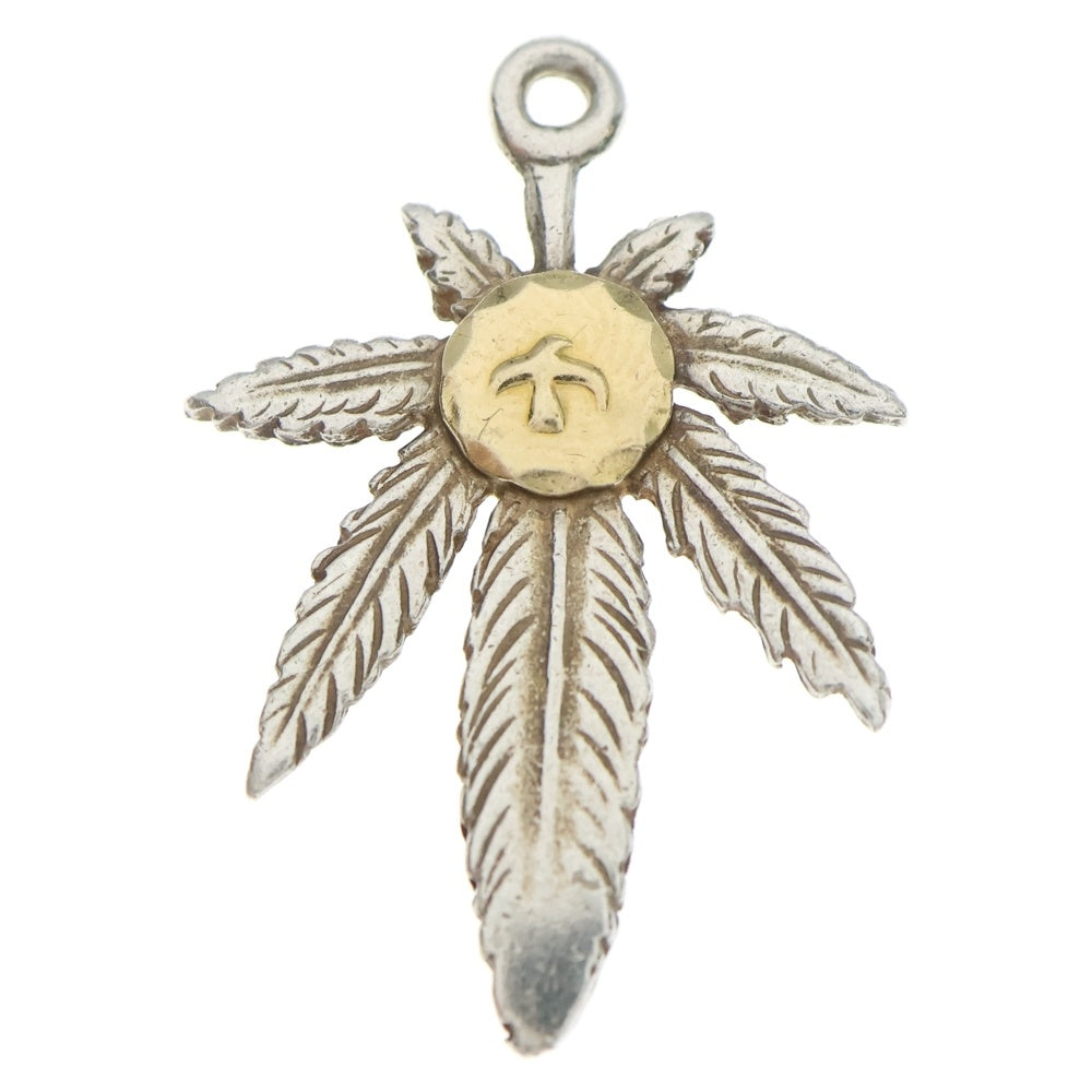 goro's(ゴローズ) K18付きグラス大 ペンダントトップ シルバー/ゴールド