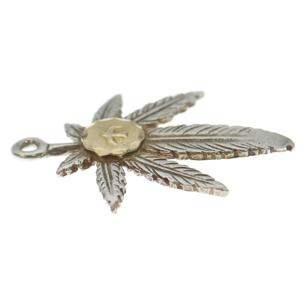 goro's(ゴローズ) K18付きグラス大 ペンダントトップ シルバー/ゴールド