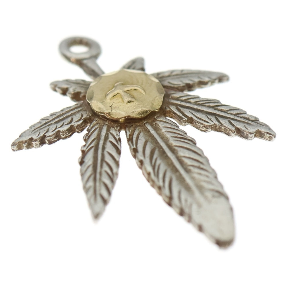 goro's(ゴローズ) K18付きグラス大 ペンダントトップ シルバー/ゴールド