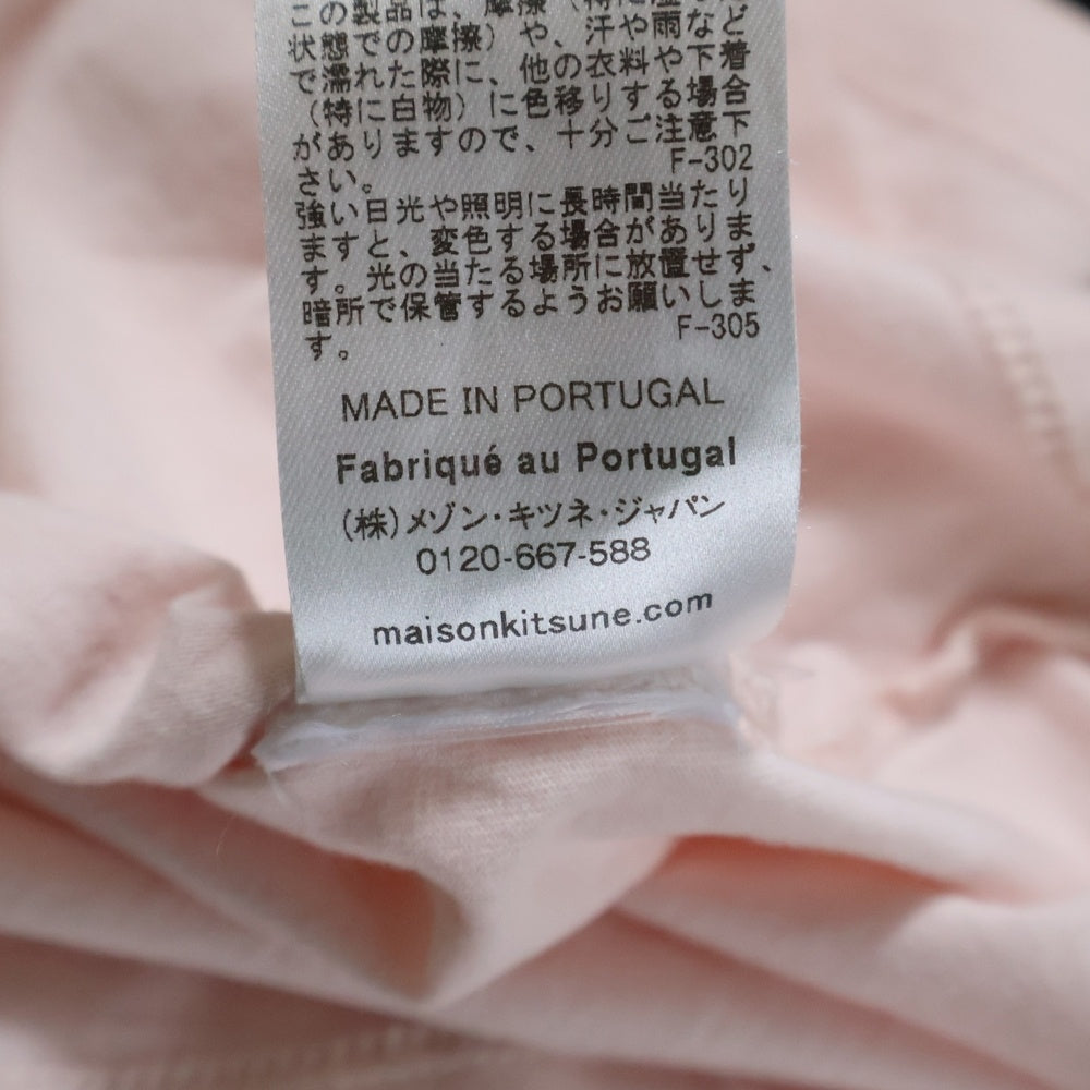 MAISON KITSUNE(メゾンキツネ) BABY FOX PATCH REGULAR TEE SHIRT ベイビー フォックス パッチ レギュラー Tシャツ 半袖カットソー レディース ピンク MW00105KJ0008